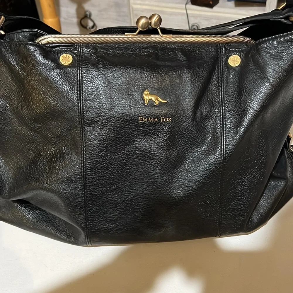 Emma Fox kiss lock satchel 17 x 12 - Picture 10 of 14